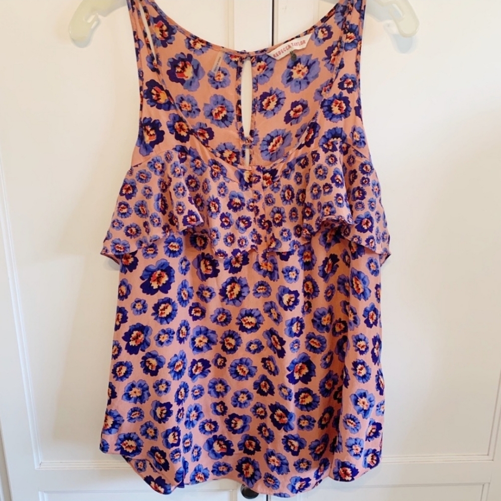 Rebecca Taylor floral silk top